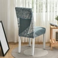 thumbnail image 6 of Stretch Chair Covers Set of 4/6/8,Printed Chair Slipcovers for Dining Room Universal Removable Washable Soft Super Fit Chair Protector for Hotel Kitchen Restaurant Wedding-4 Pcs-N, 6 of 8