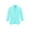 Aqua, variant on Women's Casual Fitted Blazer Draped Open Front with Ruched 3/4 Sleeves (S-3XL)