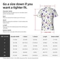 thumbnail image 4 of Rocae Purple Chicory for Men's Moisture-Wicking Crew Tee - T-Shirt for Sports, Outdoor Activities, and Casual WearLarge, 4 of 9