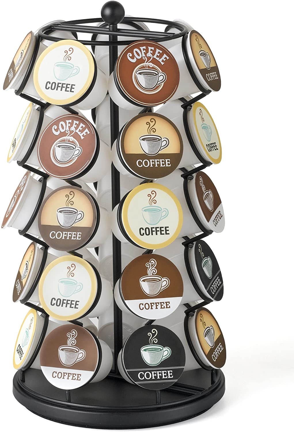 KCup Carousel Holds 35 KCups in Black