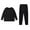 Black, variant on hotojiny Womens 2 Piece Outfits Casual Long Sleeve Loose Crewneck Tops and Work Business Pants Fashion Sets