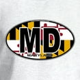 thumbnail image 3 of CafePress - Maryland MD Oval (W/Flag) Sweatshirt - Crew Neck Sweatshirt, 3 of 5