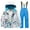 Sky Blue, variant on Boys and Girls Children's Ski Suits Girls Outdoor Thick Windproof Boys Baby Big Children Ski Clothes Waterproof Snowboard Jumpsuits One Piece Snowsuit Jackets Coats(6,Hot Pink)