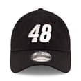 thumbnail image 2 of Men's New Era Black Alex Bowman Enzyme Washed 9TWENTY Adjustable Hat, 2 of 4