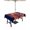 Orange, variant on 52x70 Inch Outdoor Tablecloth with Umbrella Hole Zipper Rectangle Lobster Navy Blue Rectangular Tablecloths Outside Waterproof Boho Tropical Orange Stripe Summer Patio Table Cover for Picnic Party