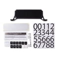 thumbnail image 1 of Architectural Mailboxes 5006271 Black Steel Manhattan Mailbox Name & Address Kit, 1 of 6