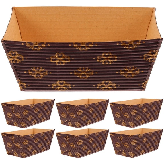 BESTOYARD 25pcs Paper Loaf Pan Mini Baking Disposable for Birthdays and Anniversaries