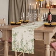thumbnail image 2 of Table Runners 70 Inches Long Dress Scarves, Watercolor Floral Farmhouse Coffee/Dining/Kitchen Table Decor, Holiday Table Runner, Spring Leaves Flowers Botanical Beige 13x70 Inch, 2 of 9