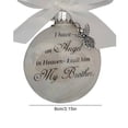 thumbnail image 4 of Billuyoard Bola de plumas Ángel en adorno conmemorativo signo decoraciones conmemorativas para papá mamá decoración familiar bola Navidad decoración Decoración del hogar hermano Billuyoard HA003103-07, 4 of 6