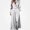 White, variant on Vornjynx Two Piece Sets of Womens Elegant V Neck Satin Long Sleeve Tops Wide Leg Pants Lounge Outfits Blue Size 2XL