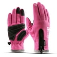 thumbnail image 1 of Lovebay Winter Thermal Gloves Men Women Touch Screen Water Resistant Windproof Anti Slip Heated Glove Hands Warm for Hiking Driving Running Bike Cycling Pink S, 1 of 11