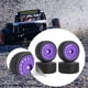 thumbnail image 5 of 4x Llantas RC Neumáticos Ruedas Repuestos Caucho Profesional DIY Modificado Reemplazo Púrpura, 5 of 6