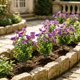 thumbnail image 4 of Flores artificiales para decoración exterior de patios en pack de 6 ramos de flores falsas para jardín en porche y decoración de bodas, 4 of 7