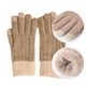 thumbnail image 3 of Guantes mágicos térmicos elásticos con pantalla táctil de invierno, tejidos de lana cálida y forrados con vellón grueso, 3 of 5