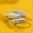thumbnail image 6 of Ross-Simons Sterling Silver Jewelry Set: 3 Polished Rings, Women's, Adult, 6 of 8