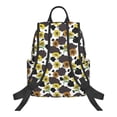 thumbnail image 3 of Daiia Black Cow Sunflowers School Backpack for Men and Women Lightweight Backpack Durable Backpack Water-Resistant,Travel,Work Bag, 3 of 9