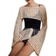 thumbnail image 4 of Y2K Crochet Knit Bolero Shrug Sexy manga larga ahueca hacia fuera Crop Top Harajuku Grunge Cover Up Cardigan suéter, 4 of 4