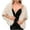 Beige, variant on Women's Wedding Fur Wraps and Shawls Bridal Fur Stoles Scarf Cape Cardigan Scarf for Bride and Bridesmaids