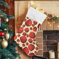 thumbnail image 4 of Coolnut Strawberry Christmas Stocking Personalized Large Candy Stocking, Xmas Stockings Decoration Hanging Gift for Family Holiday Party Ornaments Decor Fireplace, 4 of 7