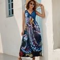 thumbnail image 2 of Octopus in The Mysterious Ocean Sleeveless Dress Woman Fashion Long Dresses Women's Summer Suit Dress 2025, 2 of 7