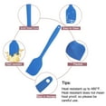 thumbnail image 3 of 4uds Silicona Espátula Anti-Calor Sin-Rayones Cocina Torneros Anti-adherente Espátula para Cocinar Raspar Azul, 3 of 7