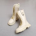 thumbnail image 6 of Kids Mid Calf Boots,Mid Calf Boots for Kids - Modern Tall Fashion Boots with Clean Structured Upper,Round Toe and Side Zipper Mid Shaft Boots,Mid Shaft Dress Boots,Casual Footwear for Autumn Winter, 6 of 6