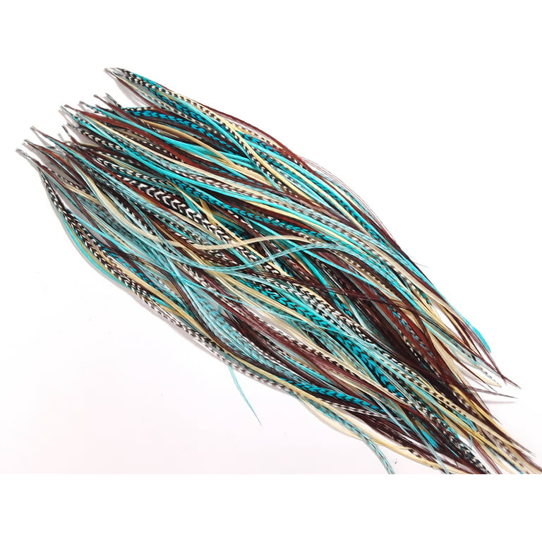 Hair Extension Feathers Quantity Discount Medium Long Xxl 7to16inch Long  Salon Feathers Sold in Bulk Hair Feather Extensions X 100 