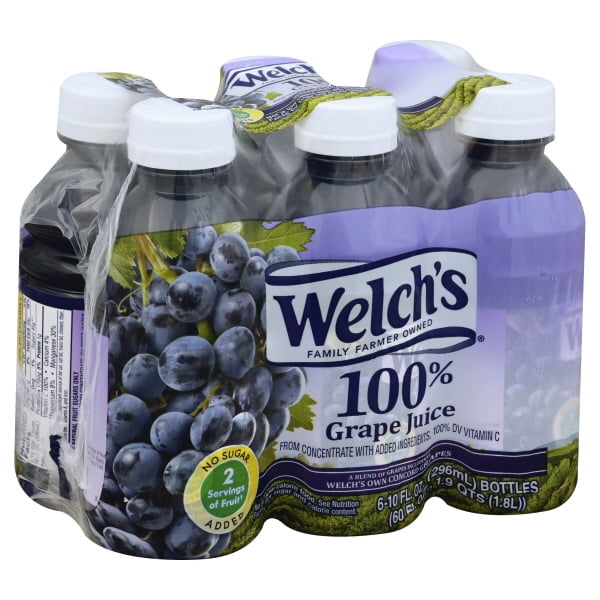 Welch's 100 Grape Juice, Concord Grape, 10 fl oz OntheGo Bottle