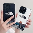 thumbnail image 2 of Cámara Proteger Cuero Suave Funda IP IPhone 7 8 + 14 Plus X XR SE 2020 XS Max 11 13 14 Pro mountain peak volcano Blanco Negro the north face Mens Fashion, 2 of 3