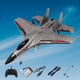 thumbnail image 3 of Avión RC de espuma , avión de ala fija RC Juguetes voladores Equilibrio automático 35 Fighter, RC Fighter, para adultos Principiantes Gris Baoblaze Aviones RC, 3 of 8