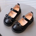 thumbnail image 4 of GUOBIOZIY Girls Low Heel Dress Shoes Flats for Wedding Flower Princess Shoes for Little Kid/Big Kid (Black,18-24 M), 4 of 4