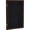 Black, variant on Ghent's Wood 36" x 24" 1 Door Enclosed Rubber Bulletin Board in Black