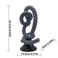 thumbnail image 3 of HuiXinOu Modern Twisted Art Decor Ornament Minimalist Style Knot Sculpture For Foyer Entryway Tabletop TV Cabinet Living Room Home Office Decor, 3 of 6