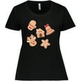 thumbnail image 3 of Inktastic Christmas Gingerbread Cookies Women's Plus Size T-Shirt, 3 of 5