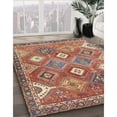 thumbnail image 2 of Ahgly Company Indoor Square Traditional Camel Brown Persian Area Rugs, 7' Square, 2 of 6