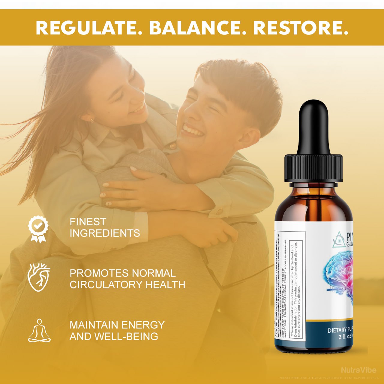 (3 Pack) Pineal Guardian Drops, All-Natural Blood Support Supplement ...