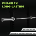 thumbnail image 3 of HANDBODE 45 lb ( 20kg ) Olympic Barbell, 2-inch Weight Bar for Bench Press, 1000 lb High-Capacity, 7-Foot, Standard Powerlifting Strength Training Gym Home Workout Weightlifting ( Silver), 3 of 9