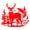 Red, variant on SPRING PARK Wild Deer Tree Car Vehicle Body Window Reflective Decals Sticker Decoration