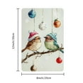 thumbnail image 2 of Charming Winter Birds Christmas Tin Sign - Vintage Iron Wall Art, Reusable Decoration for Home and Bar, 8x12 Inch, 2 of 8