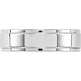 thumbnail image 2 of 10K White Gold 10Kw 6mm Flat With Step Edge Band Size 7 Made In United States 1wfle060-7, 2 of 5