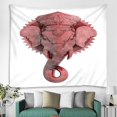 thumbnail image 2 of Tapiz de poliéster 3D de animales con borde acabado cosido , ilustraciones de pintura fina para decoración para hogar, así fondo opaco o de perfecl Tapicería de pared Grande, 2 of 8