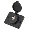 thumbnail image 2 of 3.1A 5V Dual USB Car Charger LED Fast Charging Universal for 12‑24V Ships Trucks RVs, 2 of 6