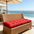 thumbnail image 4 of Coussin de Balançoire d'Extérieur Imperméable Coussin de Remplacement pour Meubles de Porche / Coussin d'Assise en Nylon pour Patio Terrasse Jardin / Coussin Résistant aux Intempéries pour Causeuse en Osier Chaise de Salle à Manger Usage Intérieur Extérieur, 4 of 6