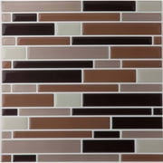 Achim Magic Gel Beige Self Adhesive Vinyl Backsplash Wall Tile 9.125x9.125 - 1 Tile/0.75 sq Ft.