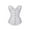 White, variant on Kilaqueen Womens Vintage Jacquard Overbust Corset Top Bustier Bodice Steampunk Satin Steel Boned Waist Cincher Body Shaper Sexy Push Up Corset Shapewear