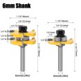 thumbnail image 1 of 3-Teeth T-Type Woodworking Jointer Cutter with 8-Handle Assembly - Export-Grade Durable Flooring & Plywood Cutting Tool, Easy-to-Use for Precise Smooth Cuts, Ideal for Beginners & Professionals (6*47, 1 of 6