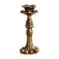 thumbnail image 2 of French Country Candle Holder Distressed Taper Candlestick Vintage Floral Table Centerpiece Style A, 2 of 6