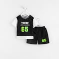 thumbnail image 2 of SDNall 2 Pack Toddler Boys and Girls Sports Outfit, Breathable Mesh Basketball Jersey with Number Print and Matching Shorts Set, Summer Play & Team Sports Quick Dry Clothing Set for Kids Ages 1-12, 2 of 4