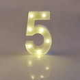 thumbnail image 6 of Homeer Decorative Light Decorative Lamp Digital Number Light Decorative Light - Glowing Plastic LED Marquee Light Up Letter GRAD 2023 Graduation Party Decor, 6 of 11