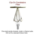 thumbnail image 5 of Set of 6 Textured Oatmeal Chandelier Lamp Shade 3x6x5, 5 of 6